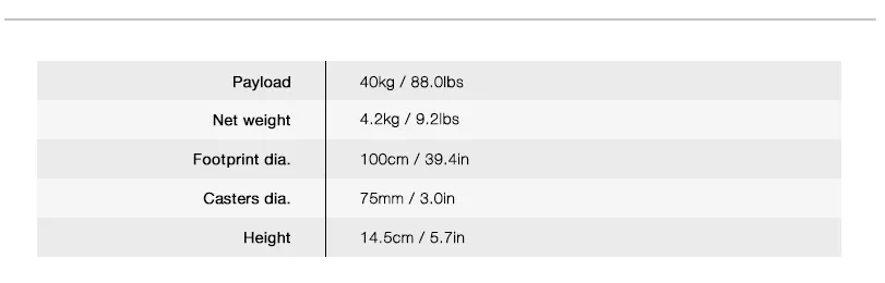 E-IMAGE EI-7003C Universal Dolly Тележка для видеоштатива на колесах
