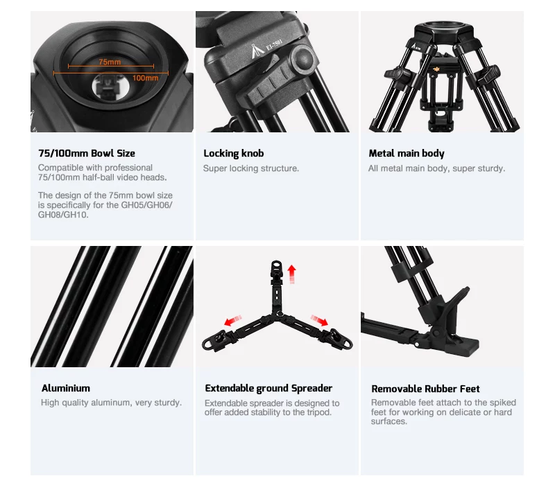 E-IMAGE EI7501 Baby Tripod M Видеоштатив настольный