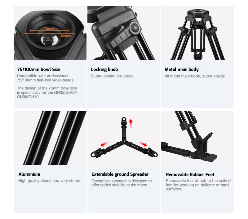 E-IMAGE EI7502 Baby Tripod L Видеоштатив настольный