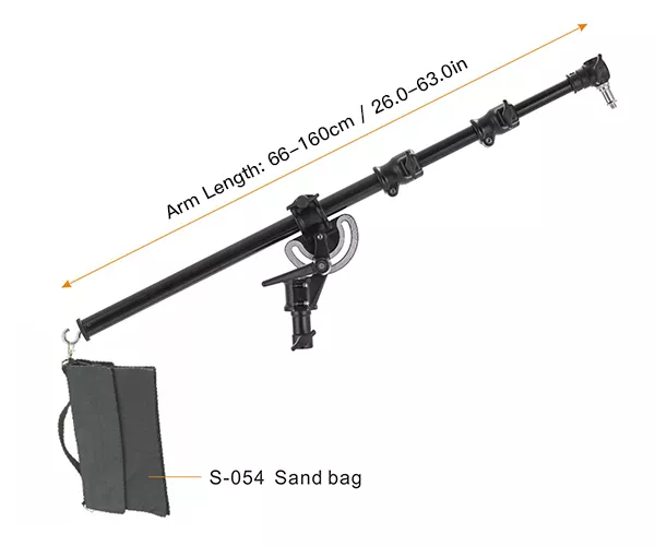 E-IMAGE EI-B84 Aluminum boom arm 66 - 160 cm ↓2 kg Журавль