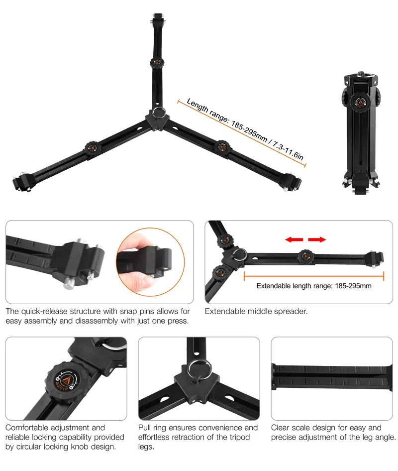 E-IMAGE GS01 Middle spreader for tripod Растяжка средняя для видеоштатива