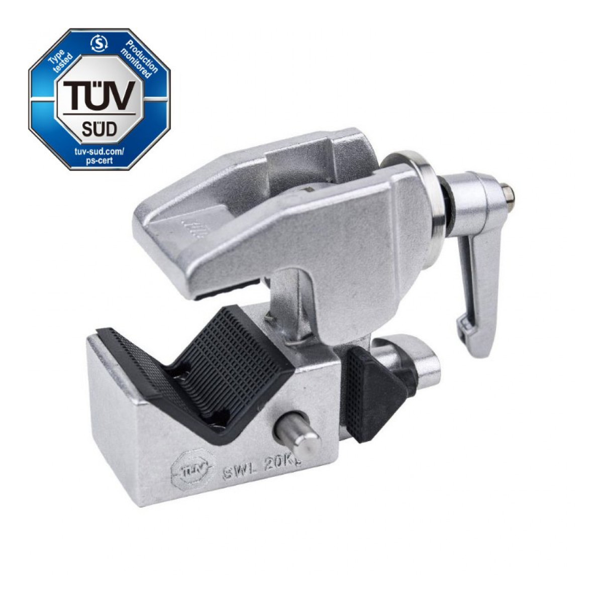KCP-710 Convi Clamp w/Racheted Handle-Silver